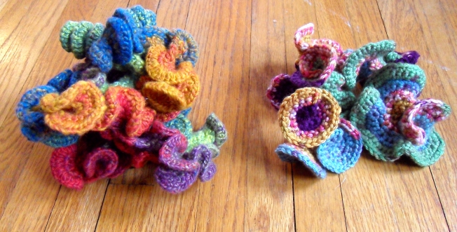 Hyperbolic Crochet Sculptures: Fiber Art Reflections